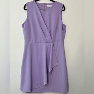 Elegant Calving Klein Lavender Sleeveless Dress